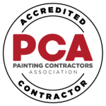 PCA Accredited Contractor logo representing Trusted Painters LLC, a professional painting service in Rockford, IL.